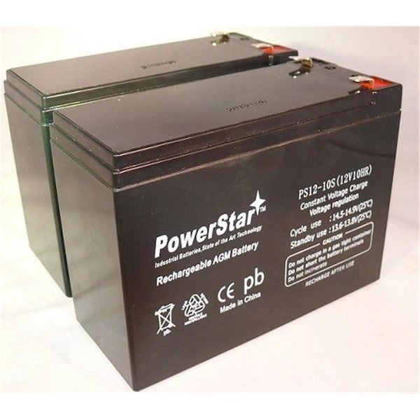 Batteryjack PowerStar 12V, 10Ah Currie eZip Trailz Electric Bike Battery - BA46950