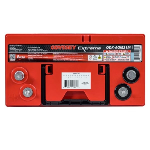 Odyssey Extreme 12V AGM Marine Dual Purpose Battery Group 31M - ODX-AGM31M