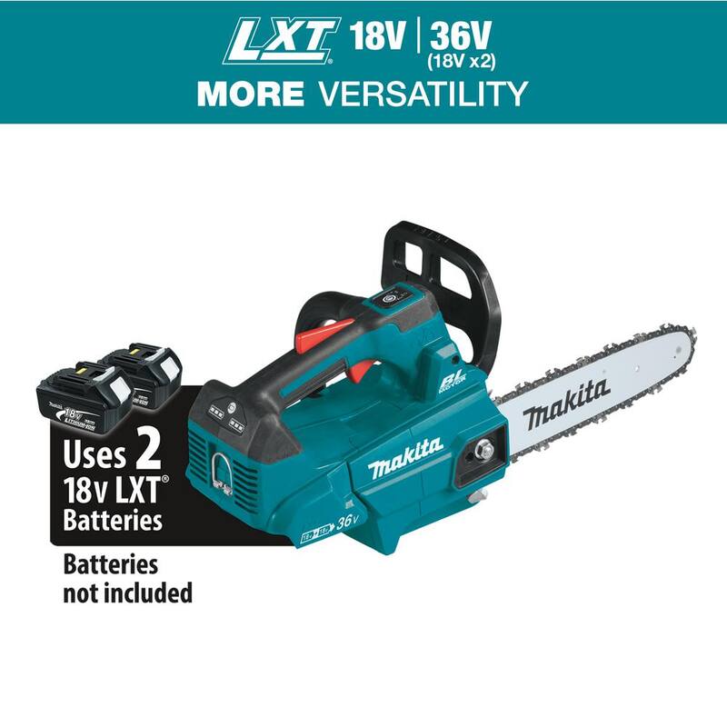 Makita LXT 14 pulgadas 18V X2 (36V) Sierra de Cadena de Manija Superior a Batería de Iones de Litio sin Escobillas (Herramienta Únicamente) - XCU08Z