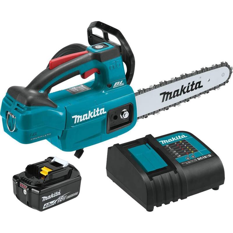 Kit de motosierra eléctrica inalámbrica sin escobillas de 18V con batería de iones de litio de 4.0Ah de Makita LXT, que incluye una batería adicional de iones de litio de 18V LXT de 4.0Ah - XCU06SM1BL1840B