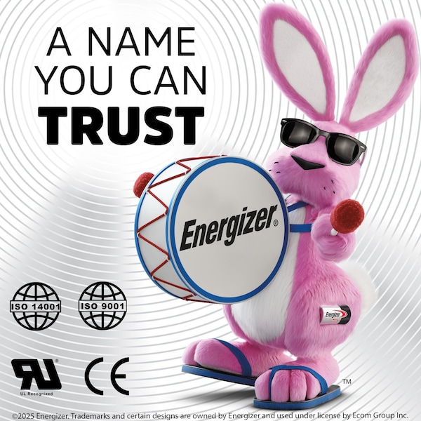 Energizer EN7-12, 12 Volt 7 Amp Hr, Long Lasting Sealed Lead Acid AGM Rechargeable Battery - EN4098460