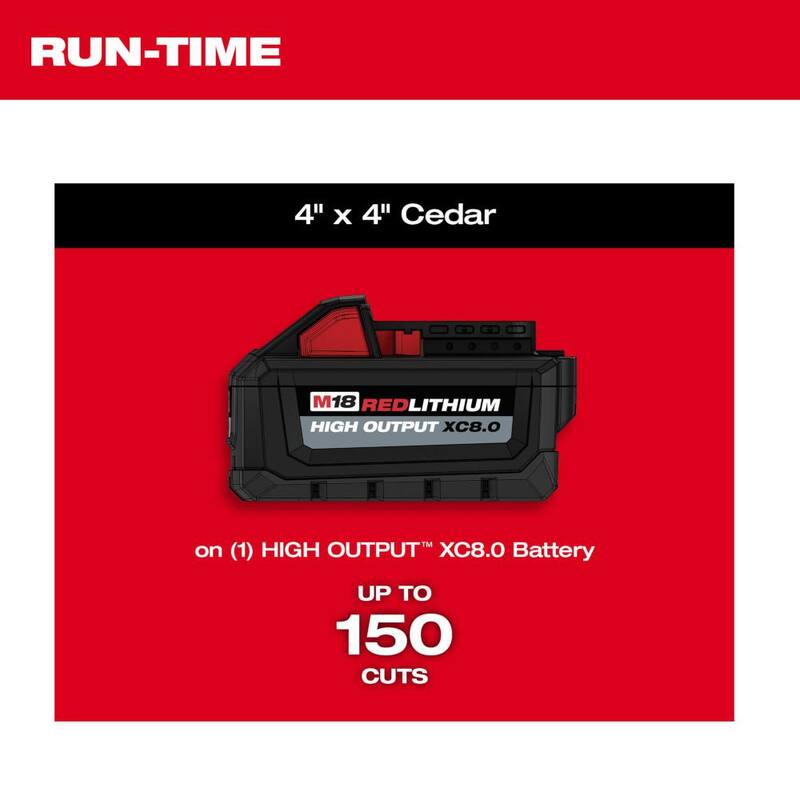 Kit de motosierra inalámbrica Milwaukee M18 FUEL de 14 pulgadas con mango superior, batería de 18V y 8.0 Ah, cargador (2 herramientas) - 2826-21T-2826-20T