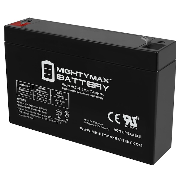 Mighty Max Battery 6V 7Ah SLA Replacement Battery for CyberPower PR750LCDRM1U - MAX3984183