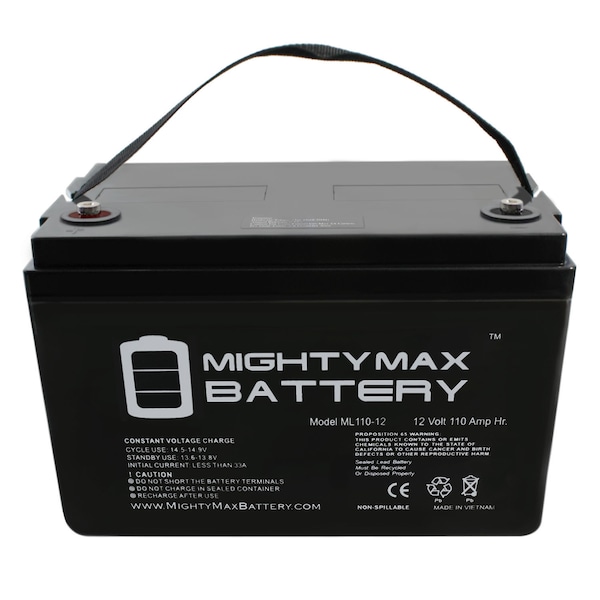 Mighty Max Battery 12V 110AH SLA Battery Replacement for UB121100 Sealed Lead Acid - ML110-1242