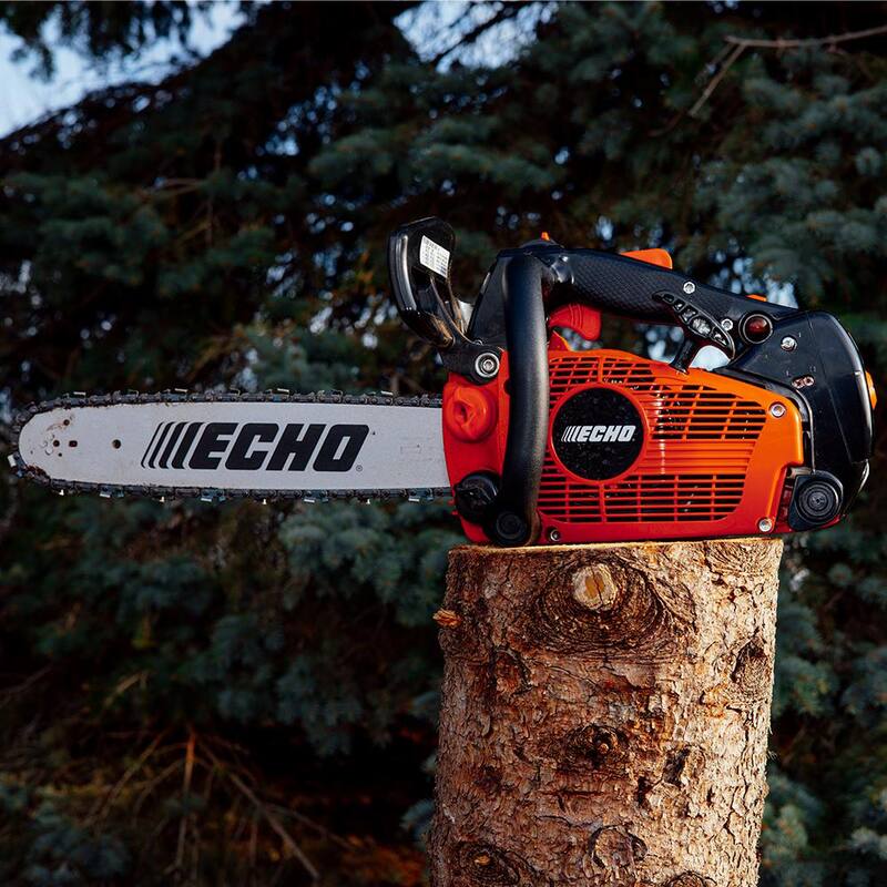 ECHO 16 pulgadas 35.8 cc Gas 2 tiempos Sierra de cadena de servicio pesado de grado profesional con empuñadura superior para arboristas - CS-355T-16