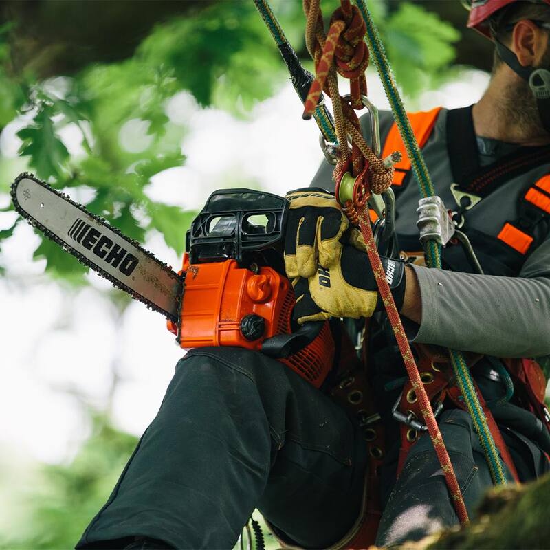 ECHO 16 pulgadas 35.8 cc Gas 2 tiempos Sierra de cadena de servicio pesado de grado profesional con empuñadura superior para arboristas - CS-355T-16