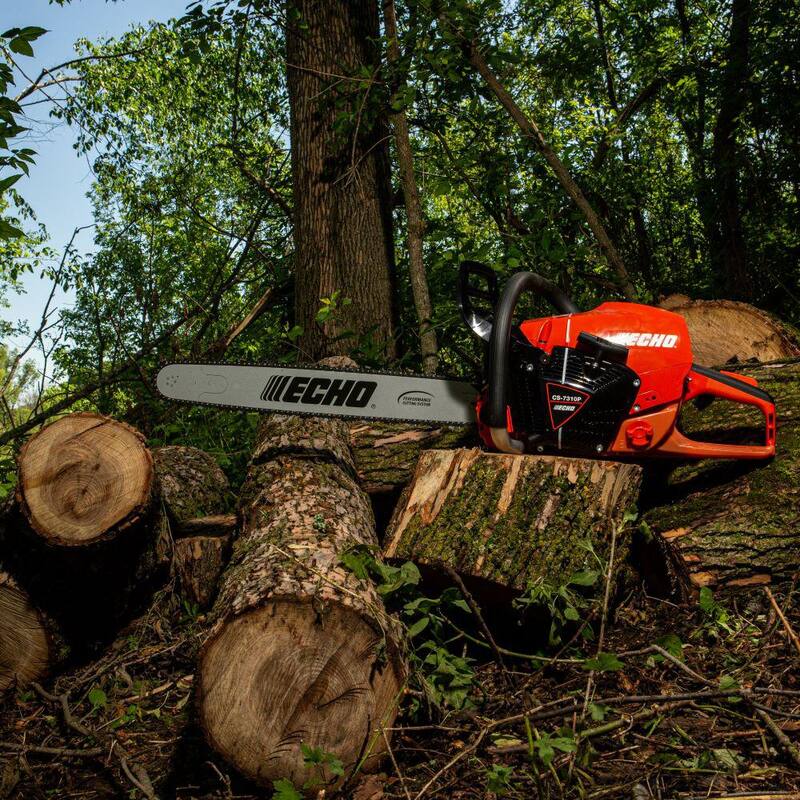 Motosierra profesional de mango trasero de la serie X de gasolina de 73.5 cc y 20 pulgadas de ECHO - CS-7310P-20G