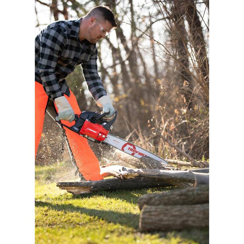 Troy-Bilt 18 pulgadas 42 cc Motosierra de Gasolina Ligera de 2 Tiempos con Lubricador Automático de Cadena - TB4218