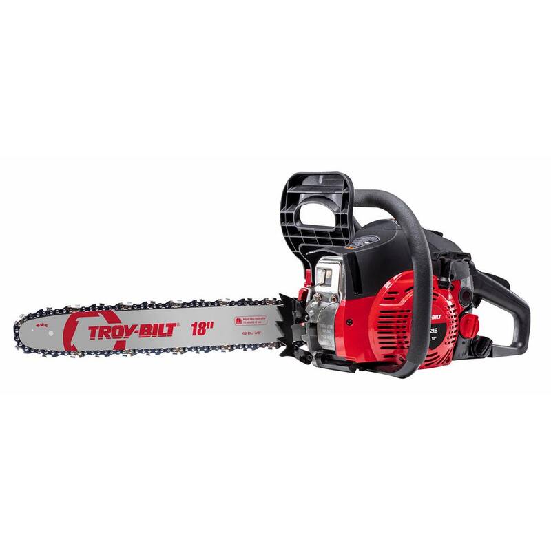 Troy-Bilt 18 pulgadas 42 cc Motosierra de Gasolina Ligera de 2 Tiempos con Lubricador Automático de Cadena - TB4218