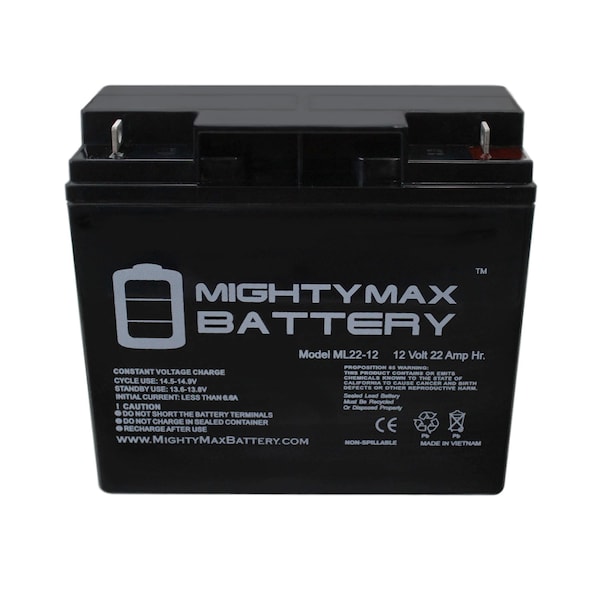 Mighty Max Battery 12V 22Ah Black Decker VEC1032BD Type 1 Jumpstarter Battery - ML22-123137