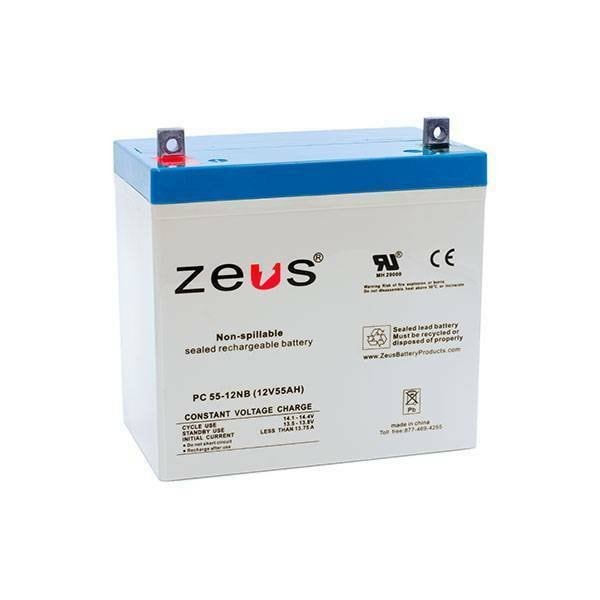 Zeus Battery Products 55Ah 12V Nb Sealed Lead Acid Battery - PC55-12NB