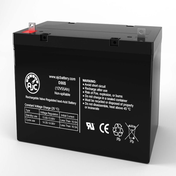Bsc Preferred Simplex 2081-9296 12V 55Ah Alarm Replacement Battery - AJC-D55S-V-1-253493