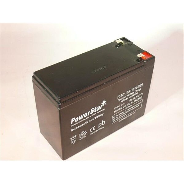 Powerstar 12V 10 Ah Rechargeable Sealed Lead Acid Battery F2 - PS12-10-85