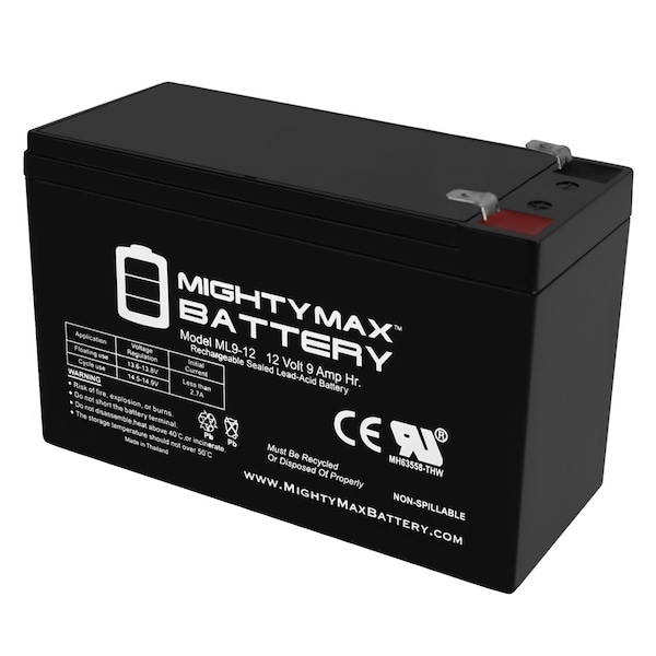 Mighty Max Battery 12V 9Ah SLA Replacement Battery for APC Smart-UPS SU700BX120 - MAX3983734