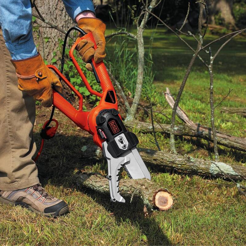BLACK+DECKER 6 in. 4.5 AMP Podadora de jardín eléctrica con cable Alligator - LP1000