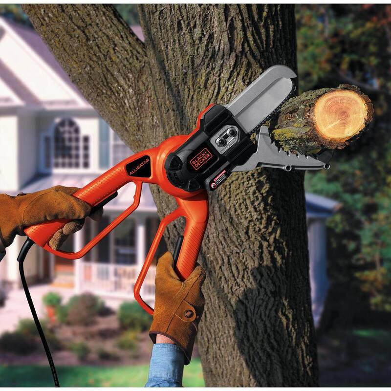 BLACK+DECKER 6 in. 4.5 AMP Podadora de jardín eléctrica con cable Alligator - LP1000