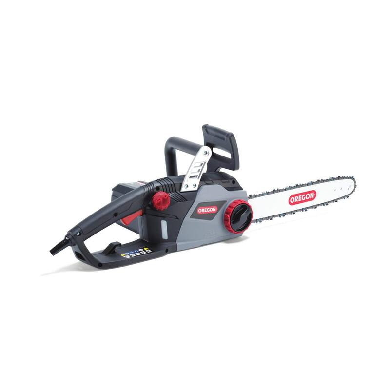 Motosierra eléctrica con cable de 15 amperes Oregon CS1400, barra de 16 pulgadas, equipada con cadena S56, alta potencia, bajo ruido - 603348