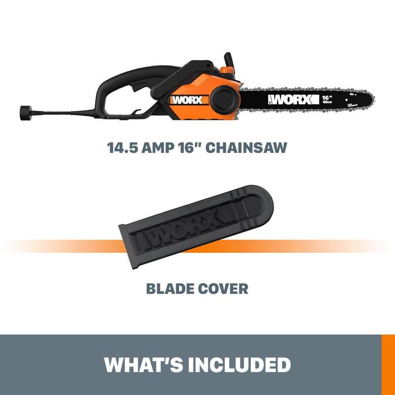 Sierra eléctrica de Worx de 16 pulgadas y 14.5 amperes - WG303.1