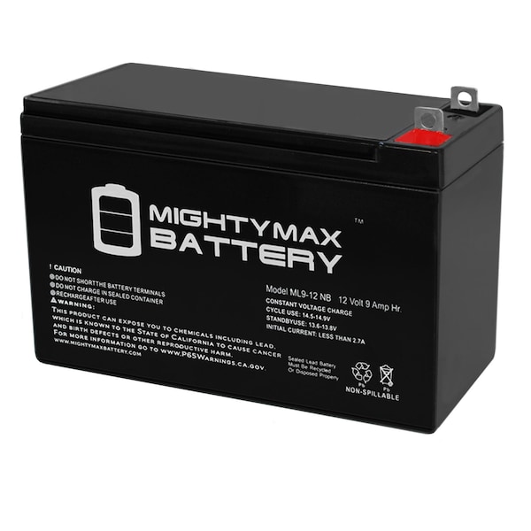 Mighty Max Battery 12V 9AH SLA Battery Replacement for Power Patrol SLA1069 - ML9-12NB23