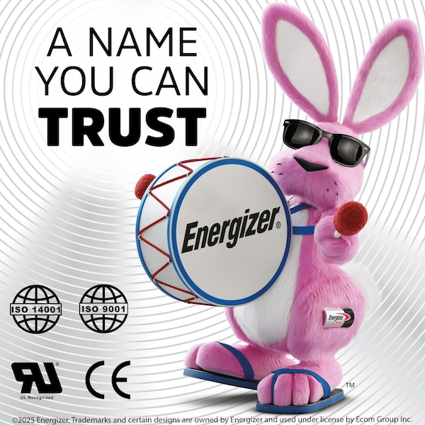 Energizer EN4.5-6, 6 Volt 4.5 Amp Hr, Long Lasting Sealed Lead Acid AGM Rechargeable Battery - EN4098452