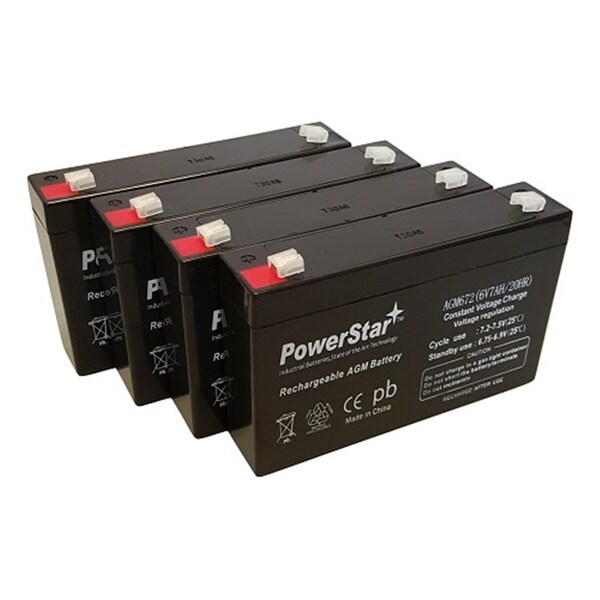 Powerstar APC RBC34 Replacement Battery Kit for Energy APC RBC34 Compatible, 4PK - PO48705