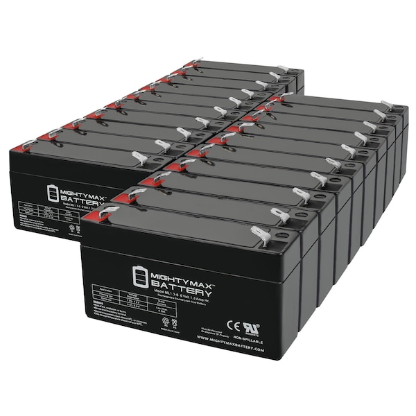Mighty Max Battery 6V 1.3AH SLA Replacement Battery compatible with Elk ELK-0613 - 20PK - MAX3985497