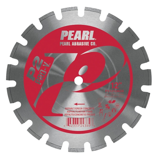 Pearl P2 Pro-VAsphalt and Green Concrete Blade 12 x .125 x 20mm - PV1212AGS2