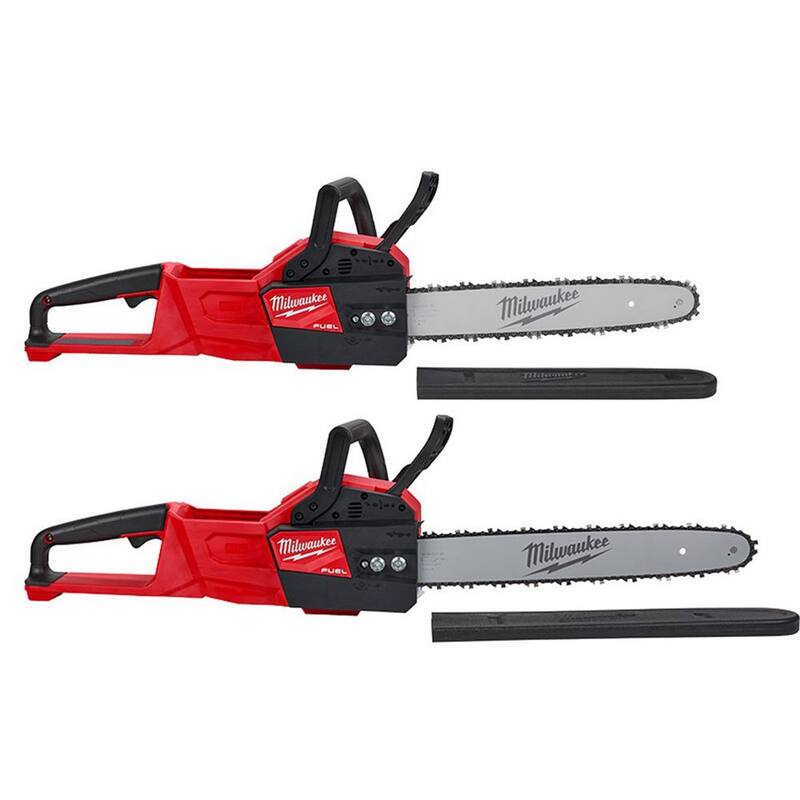 Milwaukee M18 FUEL 14 pulgadas Sierra de cadena de batería eléctrica de 18V de iones de litio y M18 FUEL 16 pulgadas Sierra de cadena de batería eléctrica (Conjunto de 2 herramientas) - 2727-20C-2727-20