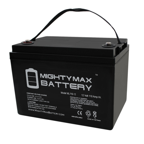 Mighty Max Battery 12V 110AH SLA Battery Replacement for SolarPod Standalone Model No. 1004 - ML110-1281