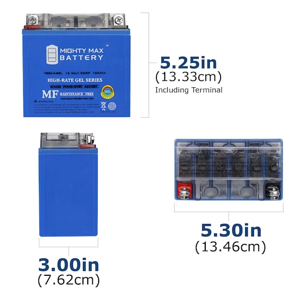 Mighty Max Battery YB9A-A 12V 9AH GEL Replacement Battery for Origin Or9a-a - MAX3984124