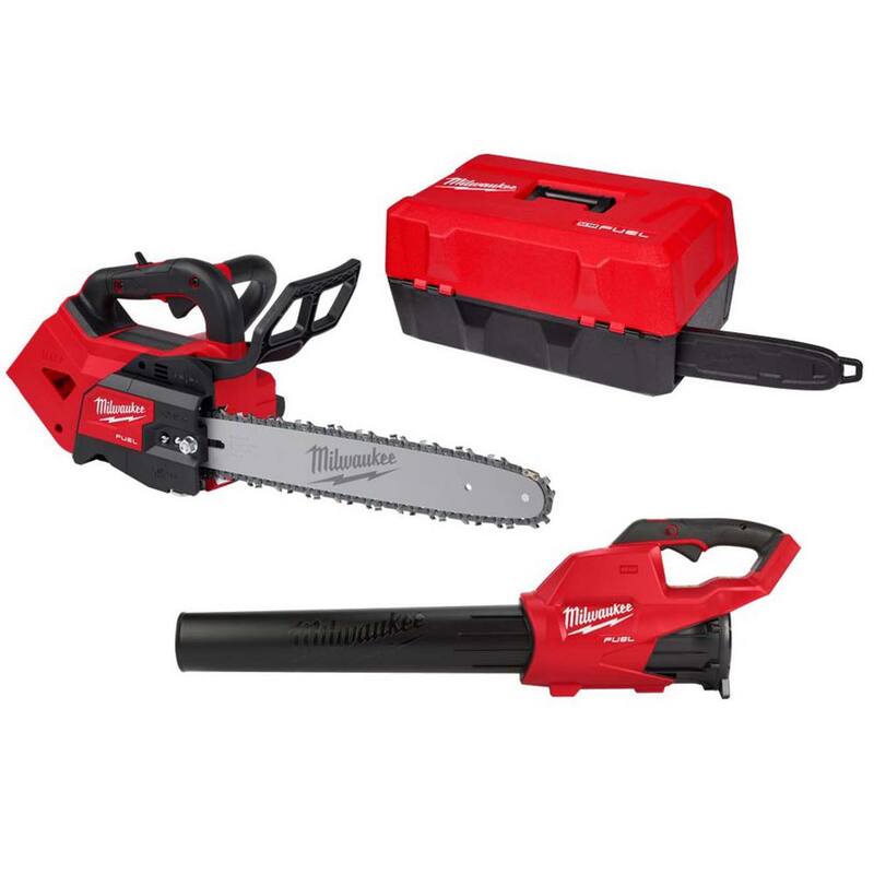 Milwaukee M18 FUEL 14 in. Motosierra Inalámbrica sin escobillas de 18V de ion de litio con mango superior con funda para motosierra, sopladora - 2826-20T-49-16-2746-2724-20