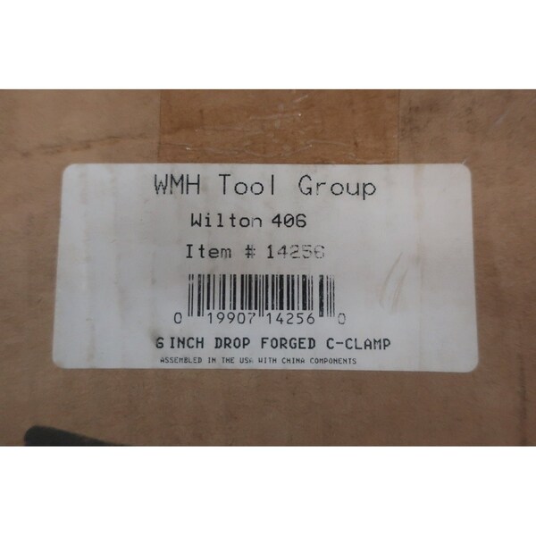 Wilton Steel Regular Duty 6In C-Clamp - 406 14256