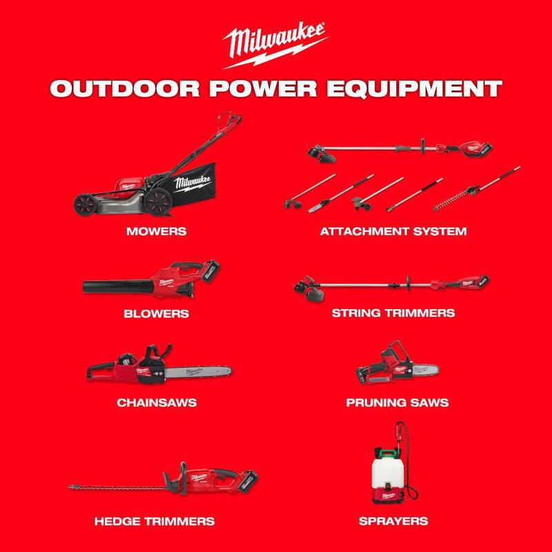 Sierra eléctrica 18V de batería de iones de litio sin escobillas de Milwaukee M18 FUEL de 8 pulgadas con hacha y soplador M18 FUEL y batería de 6.0 Ah (paquete de 2 herramientas) - 3004-20-2724-20-48-11-1865.