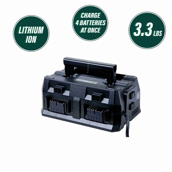 Metabo Hpt 18V/36V MV Cordless 4-Port Li-Ion Slide Battery Charger - UC18YTSLM