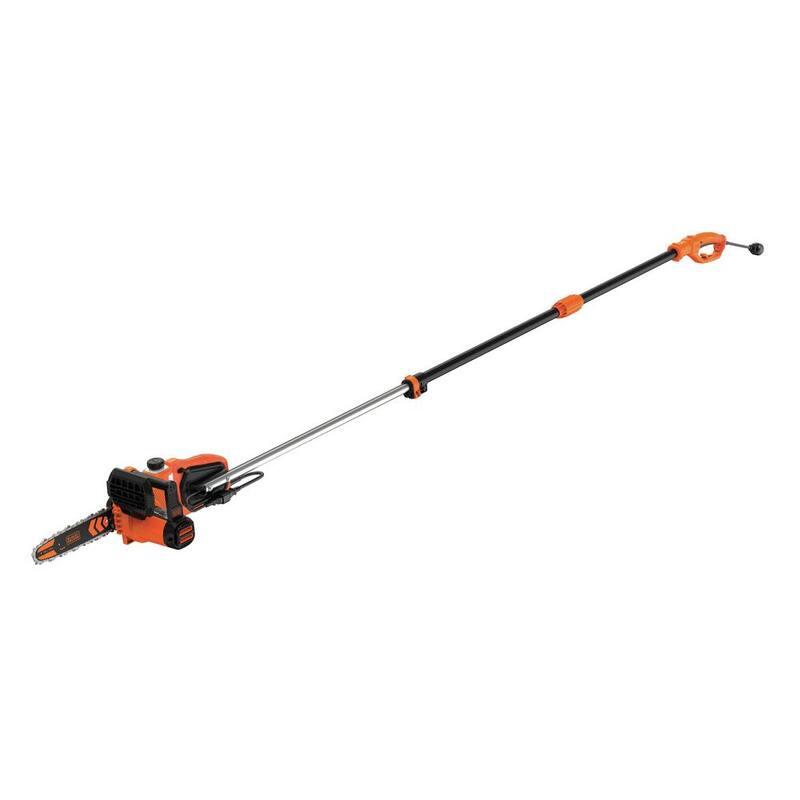 Si seleccionamos replicar el mismo texto sin traducir la marca del producto, tendríamos lo siguiente:

BLACK+DECKER 10 in. 8 AMP Corded Electric Chainsaw with Pole Attachment - BECSP601

Esta frase se traduce como:

Sierra eléctrica con cable BLACK+DECKER de 10 pulgadas y 8 amperes con accesorio de poste - BECSP601.