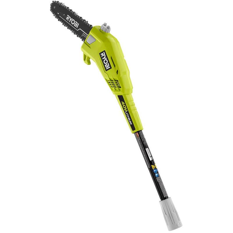 RYOBI 40V 10 pulgadas Sierra de poste inalámbrica con batería (herramienta solamente) - RY40506BTL