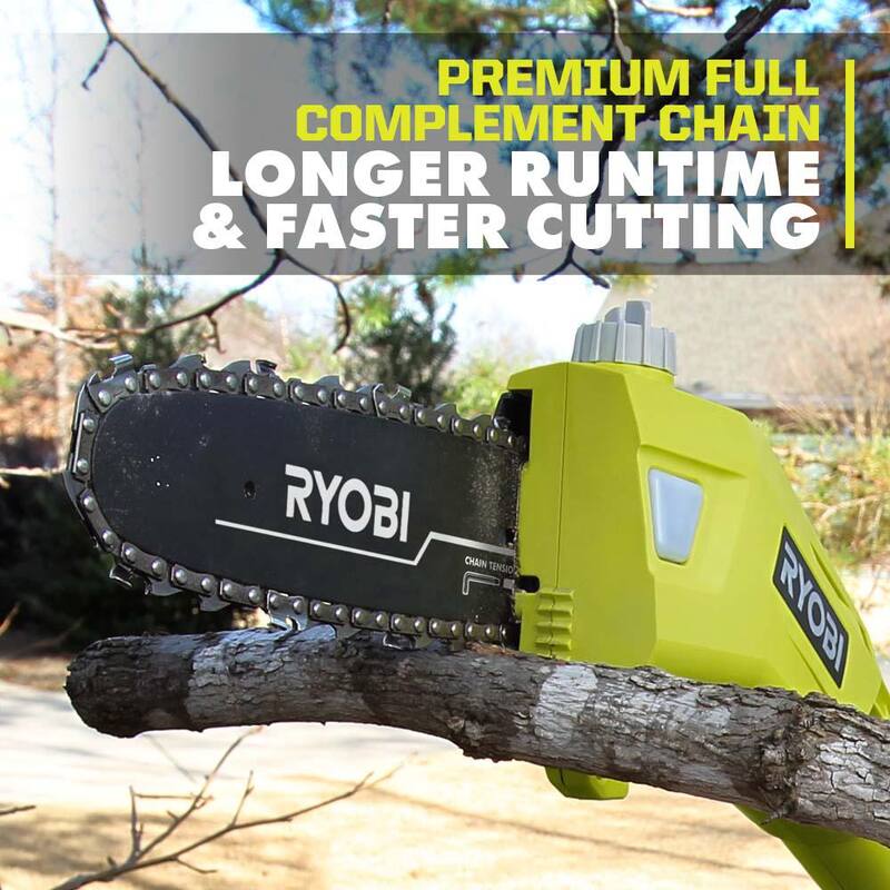 RYOBI 40V 10 pulgadas Sierra de poste inalámbrica con batería (herramienta solamente) - RY40506BTL