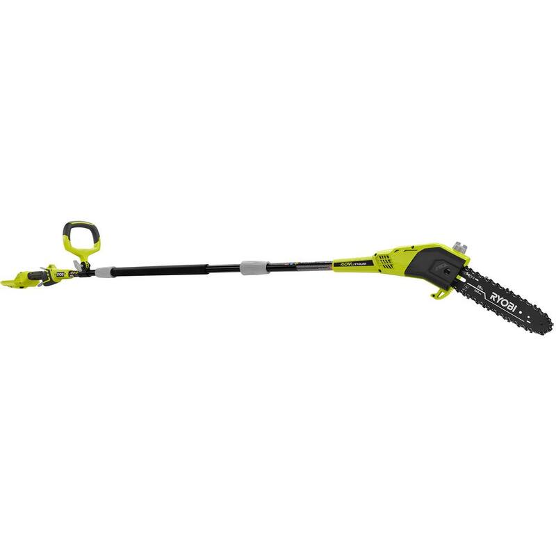 RYOBI 40V 10 pulgadas Sierra de poste inalámbrica con batería (herramienta solamente) - RY40506BTL