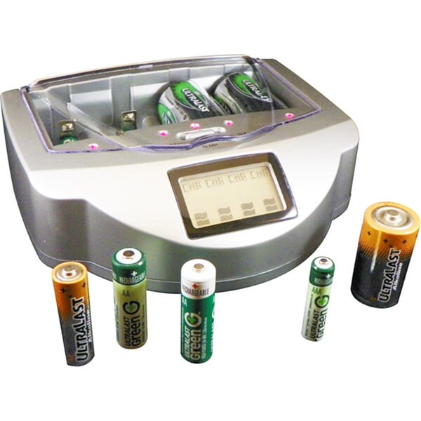 Ultralast Ultralast ULG4UNIV Universal NiCd-NiMh-Alkaline Battery Charger - ULG4UNIV
