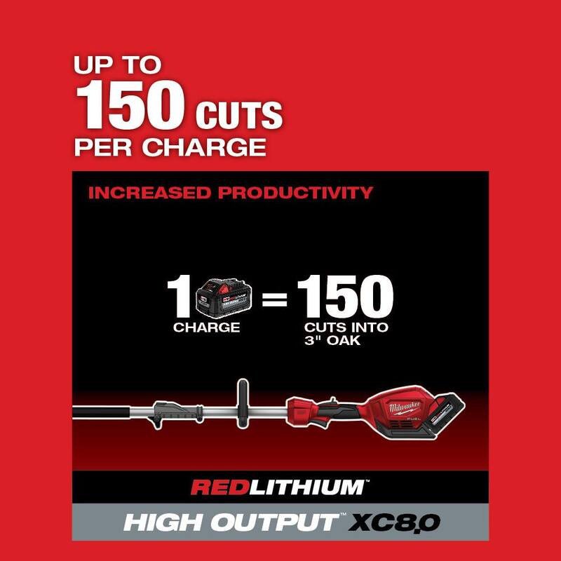 Si_MX: Sierra de poste inalámbrica Milwaukee M18 FUEL de 10 pulgadas con capacidad de accesorio (solo la herramienta) - 2825-20PS