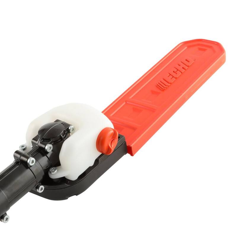 Podadora de poste de gasolina con motor de 25.4 cc de 2 tiempos de la serie X de ECHO de 12 pulgadas con manija en forma de bucle y poste telescópico que se extiende a 12.1 pies - PPT-2620