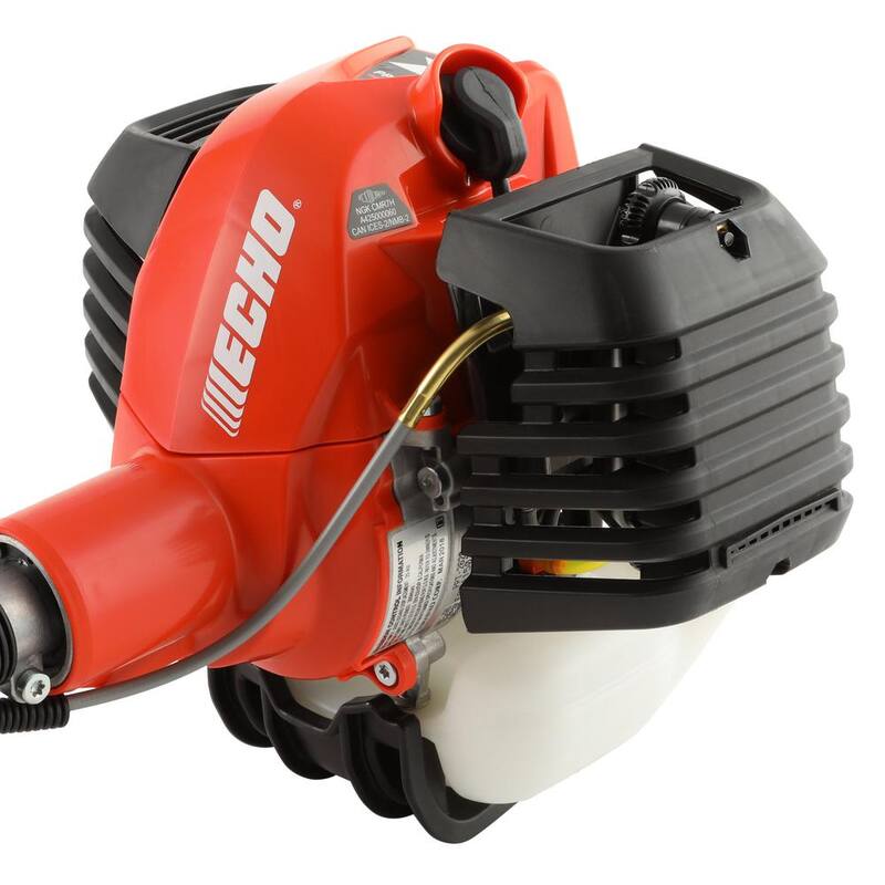 Podadora de poste de gasolina con motor de 25.4 cc de 2 tiempos de la serie X de ECHO de 12 pulgadas con manija en forma de bucle y poste telescópico que se extiende a 12.1 pies - PPT-2620