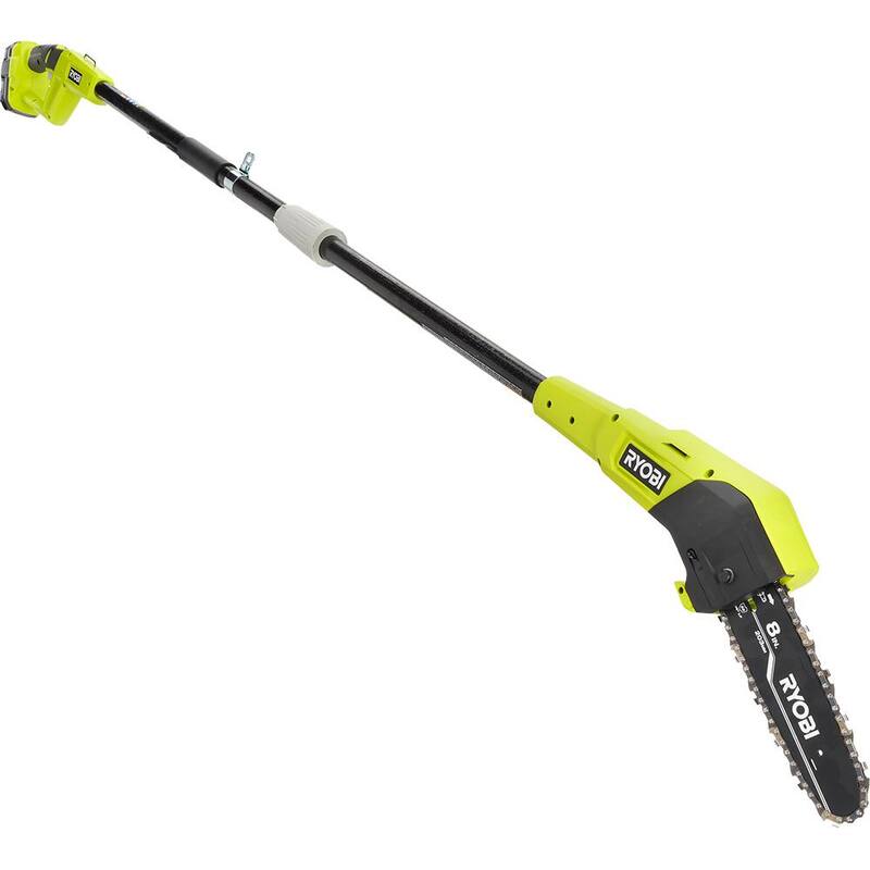 RYOBI ONE+ 18V 8 in. Sierra de poste inalámbrica sin aceite con batería de 1.5 Ah y cargador - P2510