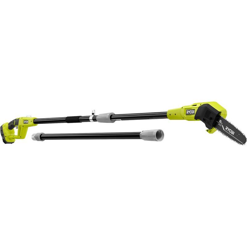 RYOBI ONE+ 18V 8 in. Sierra de poste inalámbrica sin aceite con batería de 1.5 Ah y cargador - P2510