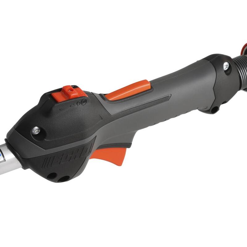 ECHO 12 pulgadas. Sierra eléctrica con poste telescópico de la serie X de 25.4 cc de gasolina de 2 tiempos con mango en línea y eje que se extiende hasta 12.1 pies - PPT-2620H