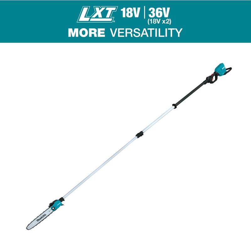 Makita LXT 18V X2 (36V) Sierra de pértiga telescópica inalámbrica de 10 pulgadas con motor sin escobillas de iones de litio, de 13 pies de largo (Herramienta solamente) - XAU02ZB