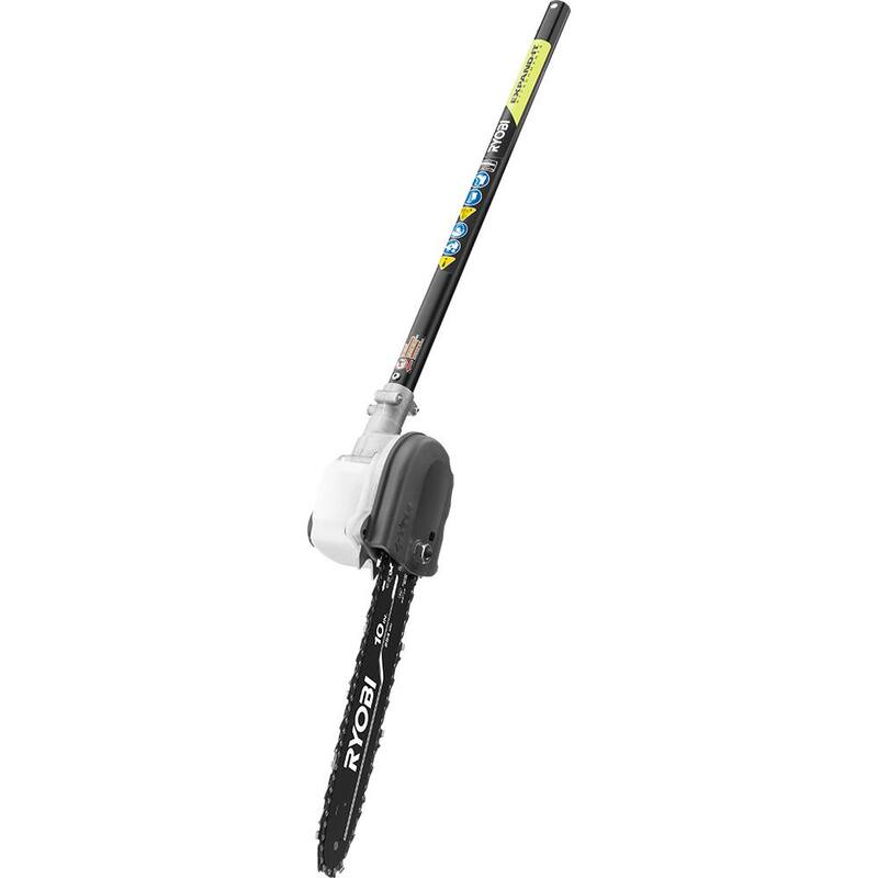 Sierra eléctrica inalámbrica para podar con capacidad de accesorio de batería de 40V y 10 pulgadas de RYOBI con batería de 2.0 Ah y cargador - RY40562