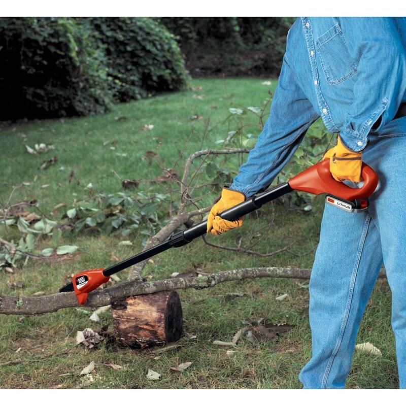 BLACK+DECKER 20V MAX 8in. Sierra de poste inalámbrica con batería, herramienta solamente - LPP120B