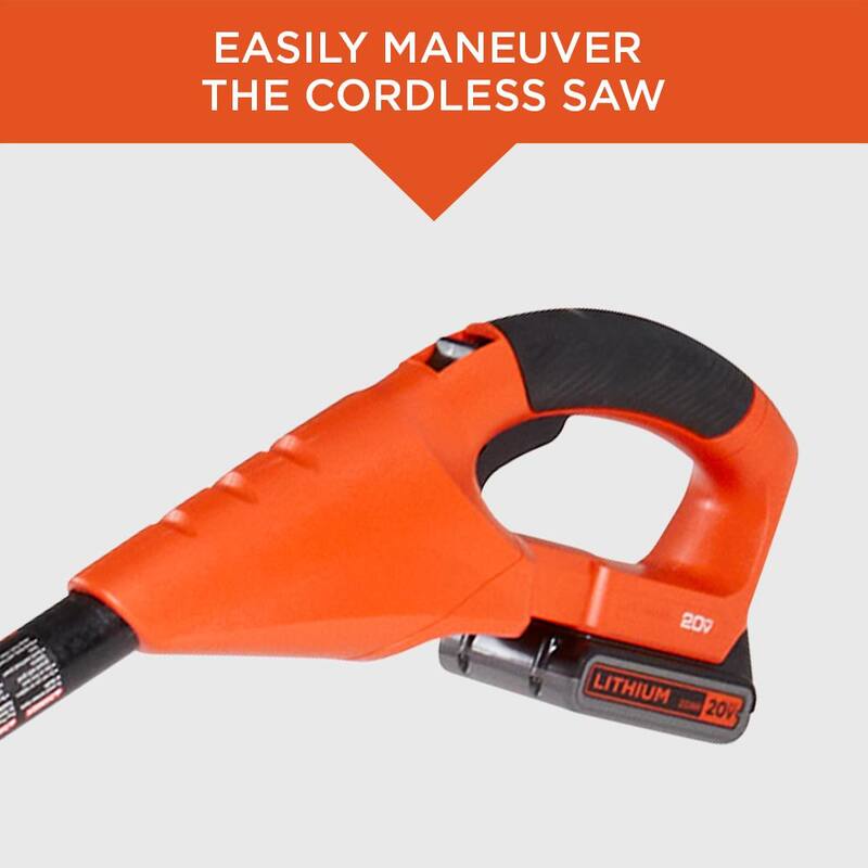 BLACK+DECKER 20V MAX 8in. Sierra de poste inalámbrica con batería, herramienta solamente - LPP120B