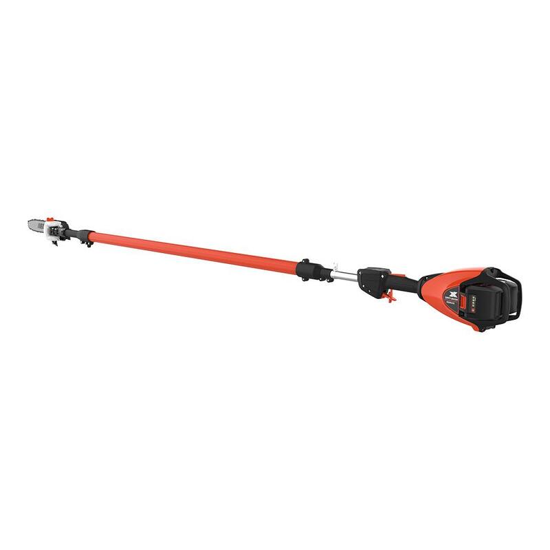 ECHO eFORCE 10 in. 56V X Series Cordless Battery 12 ft. Telescoping Shaft Power Pole Saw con batería de 5.0Ah y cargador rápido - DPPT-2600HR2